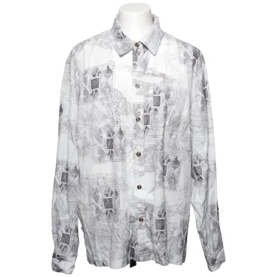 Shirt (Gray, White) from Han Kjøbenhavn Polyester, Viscose