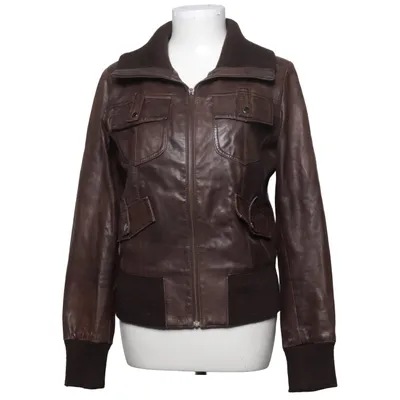 Läderjacka (Bomber 001) från Goosecraft Bomull, Skinn, Polyester