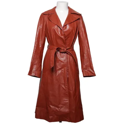 Leather coat (Orange) from Amoress Leather