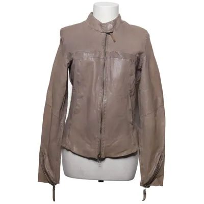 Leren jack (Beige) van Freaky Nation Leer