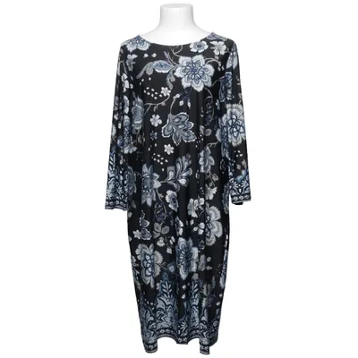 Jurk (Zwart, Blauw, Wit) van Happy Holly Elastaan, Polyester