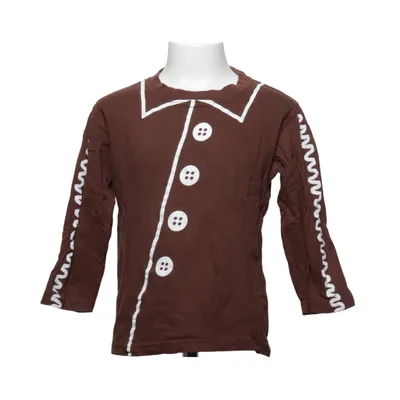 Lange mouwen shirt (Bruin, Wit) van Christmas Crossbow Katoen