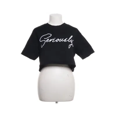 Crop top (Zwart) van Fishbone Katoen