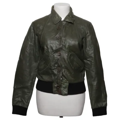Läderjacka (Grön, Svart) från Denim & Supply Ralph Lauren Skinn, Polyester
