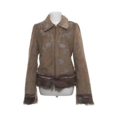 Jacket (Brown) from Munthe plus Simonsen Polyester, Rabbit fur