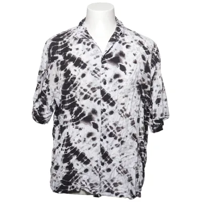Chemise à manches courtes (Noir, Blanc) de Pull & Bear Viscose
