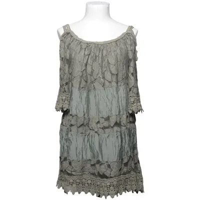 Jurk (Groen) van Chica London Katoen, Zijde, Viscose