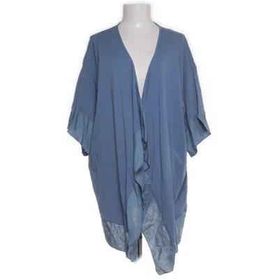 Cardigan (Blue) from Pure by Ulla Popken Cotton, Elastane