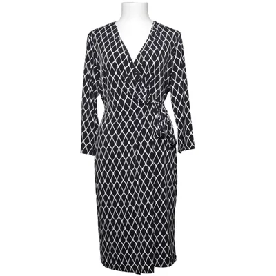 Omlottklänning (Svart, Vit) från Comma Elastan, Polyester