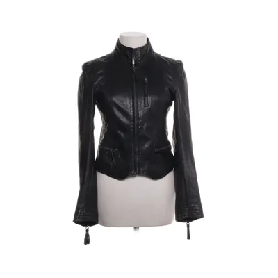 Leren jack (Zwart) van MDK Katoen, Polyester, Leer
