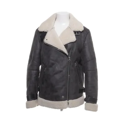Shearlingjacka (Grå, Vit) från Bershka Polyester