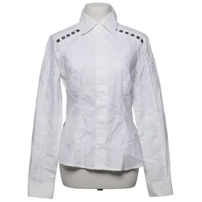 Chemise (Blanc) de Moschino Jeans Coton, Élasthane