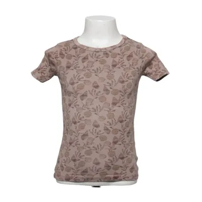 T-shirt (Bruin, Beige) van Lil' Atelier Elastaan, Modal, Organisch katoen