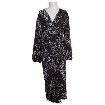 Omlottklänning (Brun, Flerfärgad) från H&M Trend Elastan, Polyester