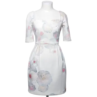 Cocktailkjole (Hvid, Pink, Grå) fra Ted Baker Elastan, Polyester