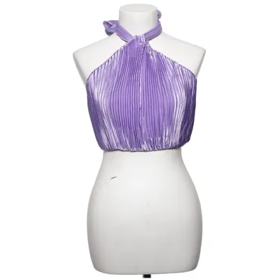 Halter neck top (Purple) from Carli Bybel x Missguided Polyester