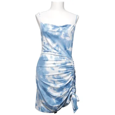 Dress (Blue, White) from D&M Polyester