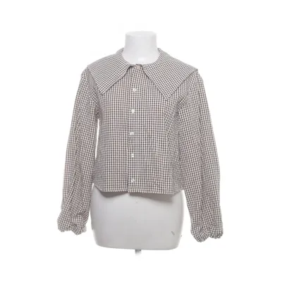 Shirt (Brown, White) from Zara Cotton, Polyester