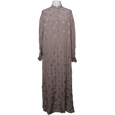 Robe longue (Gris, Beige) de Sandra Mansour x H&M Viscose