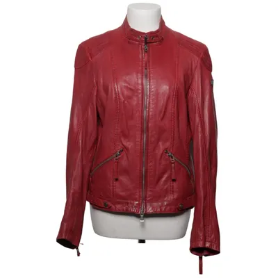 Läderjacka (Röd) från Gipsy Bomull, Skinn, Polyester