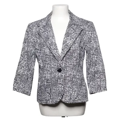 Blazer (Sort, Hvid) fra Harvé Benard Bomuld, Elastan, Polyester