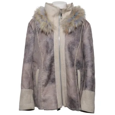 Shearling jacket (Gray, Beige, Multicolored) from Sportalm Acrylic, Mohair, Polyester, Wool