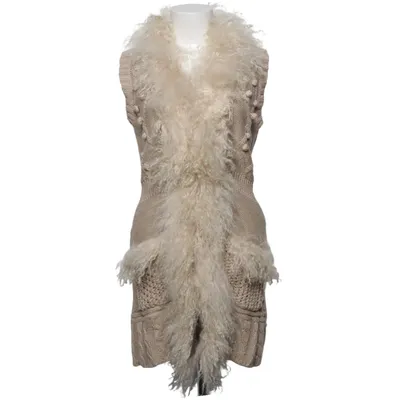 Ydervest (Beige) fra Plain Vanilla Akryl, Uld