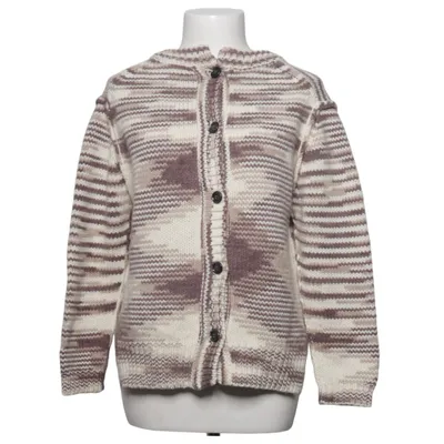 Strickjacke (Braun, Weiß) von Hope Acryl, Wolle