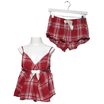Pyjama (Rouge, Blanc) de Gina Tricot Coton biologique