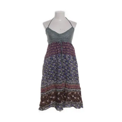 Halterneck dress (Gray, Multicolored) from Moda Piu Anna Cotton, Silk