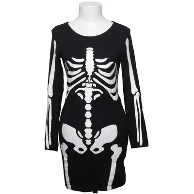 Fancy dress (Black, White) from Divided by H&M Cotton, Elastane