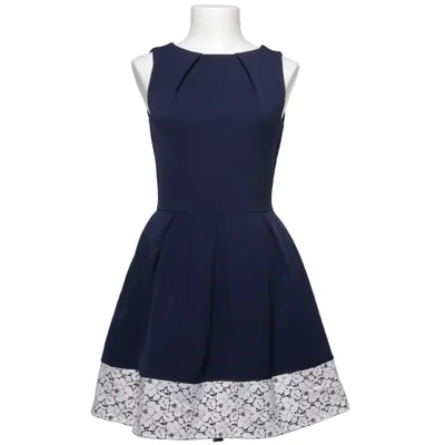 Jurk (Blauw, Wit) van Closet London Katoen, Elastaan, Polyamide, Polyester