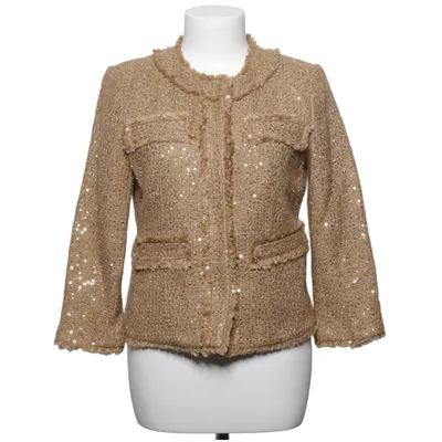 Jacket (Beige, Gold) from Michael Kors Acrylic, Polyester