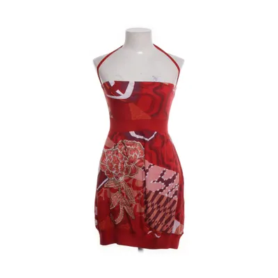 Halterneck dress (Red, Multicolored) from Desigual Cotton, Viscose