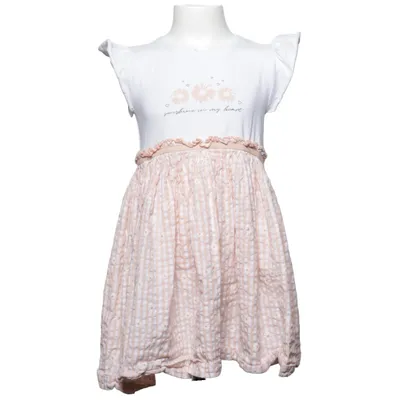 Dress (White, Beige) from Topolino Cotton, Elastane