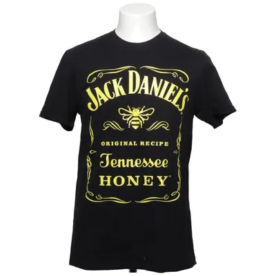 T-shirt (Sort, Gul) fra Jack Daniels Bomuld