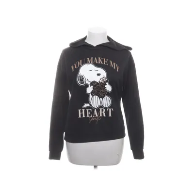 Huvtröja (Svart) från Peanuts Bomull, Polyester