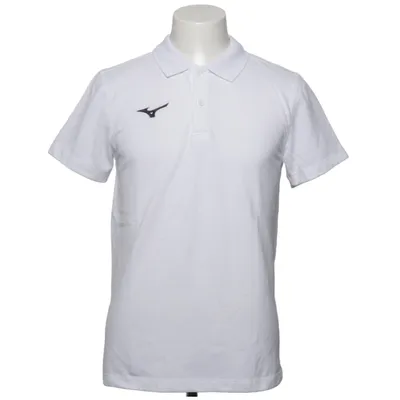 Polotrøje (Hvid) fra Mizuno Bomuld, Polyester