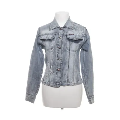 Denimjakke (Blå) fra Ping Bomuld, Elastan