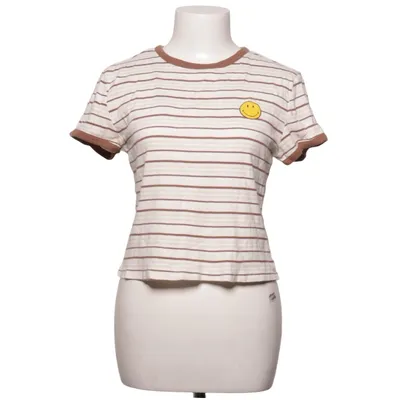 T-shirt (Wit, Bruin) van Smiley x H&M Katoen