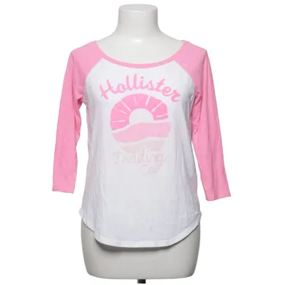 Honkball T-shirt (Wit, Roze) van Hollister Katoen, Polyester