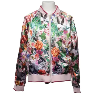 Bomber jacket (Pink, Multicolored) from Nathalie Lété x H&M Polyester, Elastane