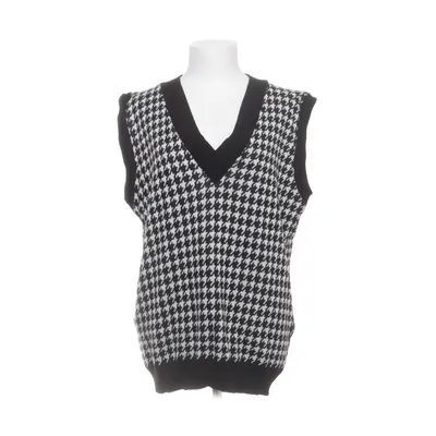 Pull sans manches (Noir, Blanc) de Naanaa Acrylique