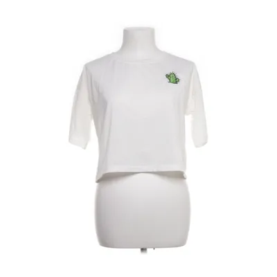 T-shirt (Wit, Meerkleurig) van Romwe Katoen, Polyester