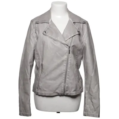 Veste de motard (Gris) de Livelo Coton, Polyester, Polyuréthane, Viscose