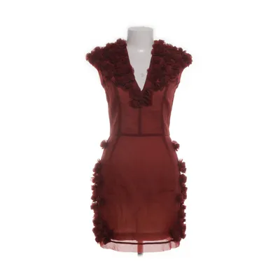 Klänning (Röd) från H&M Conscious Collection Ekologisk bomull, Polyamid, Återvunnen polyester
