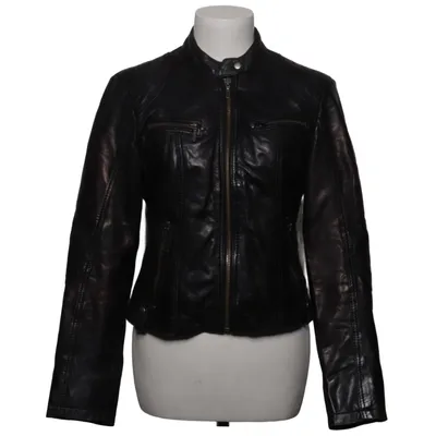 Lederjacke (Schwarz) von Saki Collection Leder, Polyester