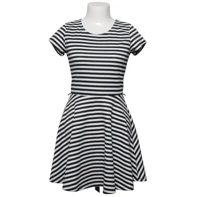 Dress (Black, White) from Young Dimension Elastane, Polyester