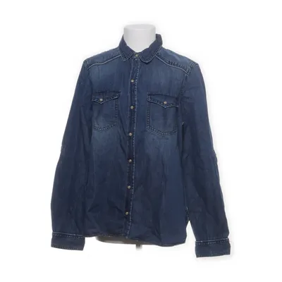 Jeansskjorte (Blå) fra Basic Denim Bomuld