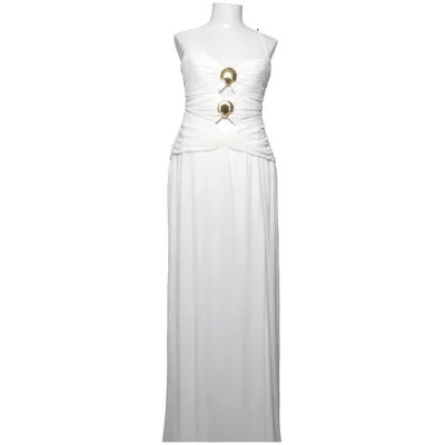 Evening gown (White) from Rebecca Vallance Elastane, Polyamide, Polyester